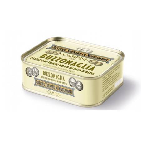 bluefin tuna bits(buzzonaglia) in sunflower oil 340 g Campisi Conserve - 1