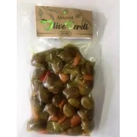 green spicy sicilian olives from buccheri 300 g Agrestis - 1