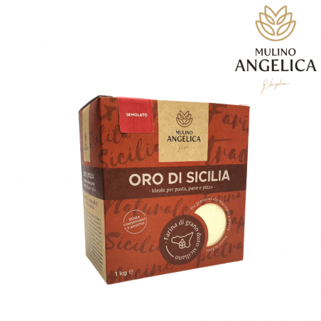 Семолато Оло ди Сицилия 1кг Mulino Angelica - 1
