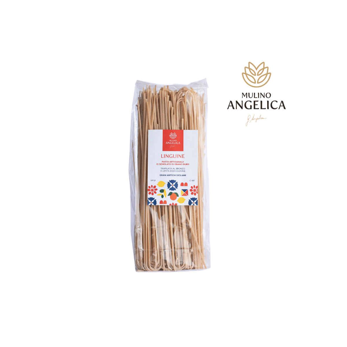 Sicilian Durum Wheat Linguini Pasta 500g Mulino Angelica - 1