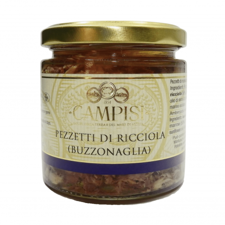piezas de amberjack (buzzonaglia) 220 g Campisi Conserve - 1