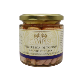 tuna ventresca(belly) in olive oil 220 g Campisi Conserve - 1