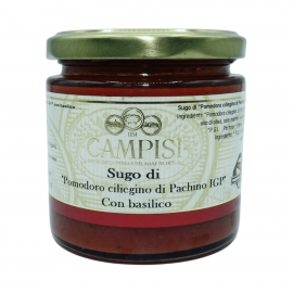 pachino sauce tomate cerise pgI au basilic 220 g Campisi Conserve - 1
