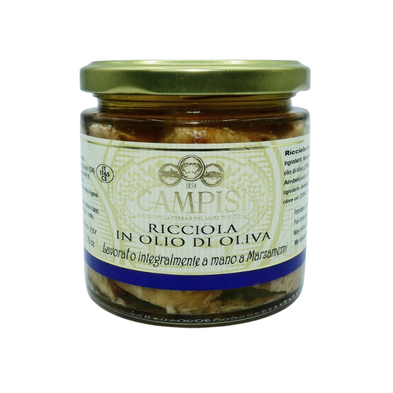 amberjack in olive oil 220 g Campisi Conserve - 1