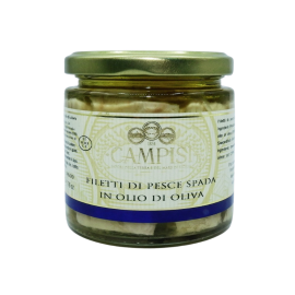 filetti di pesce spada in olio di oliva 220 g Campisi Conserve - 1