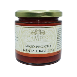 salsa de menta y albahaca ya hecha 220 g Campisi Conserve - 1