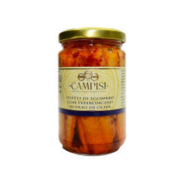 филе скумбрии с перцем чили в оливковом масле г 300 Campisi Conserve - 1