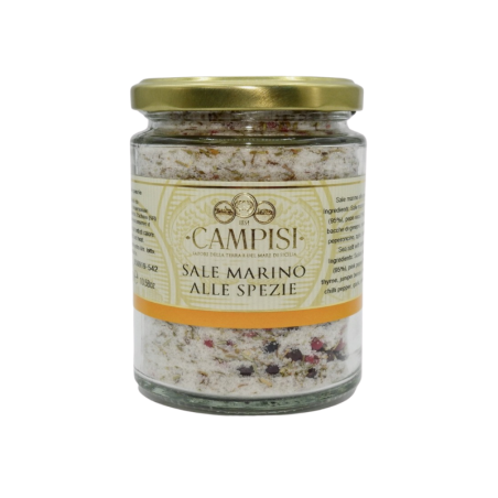 sel de mer aux épices vase 300 g Campisi Conserve - 1