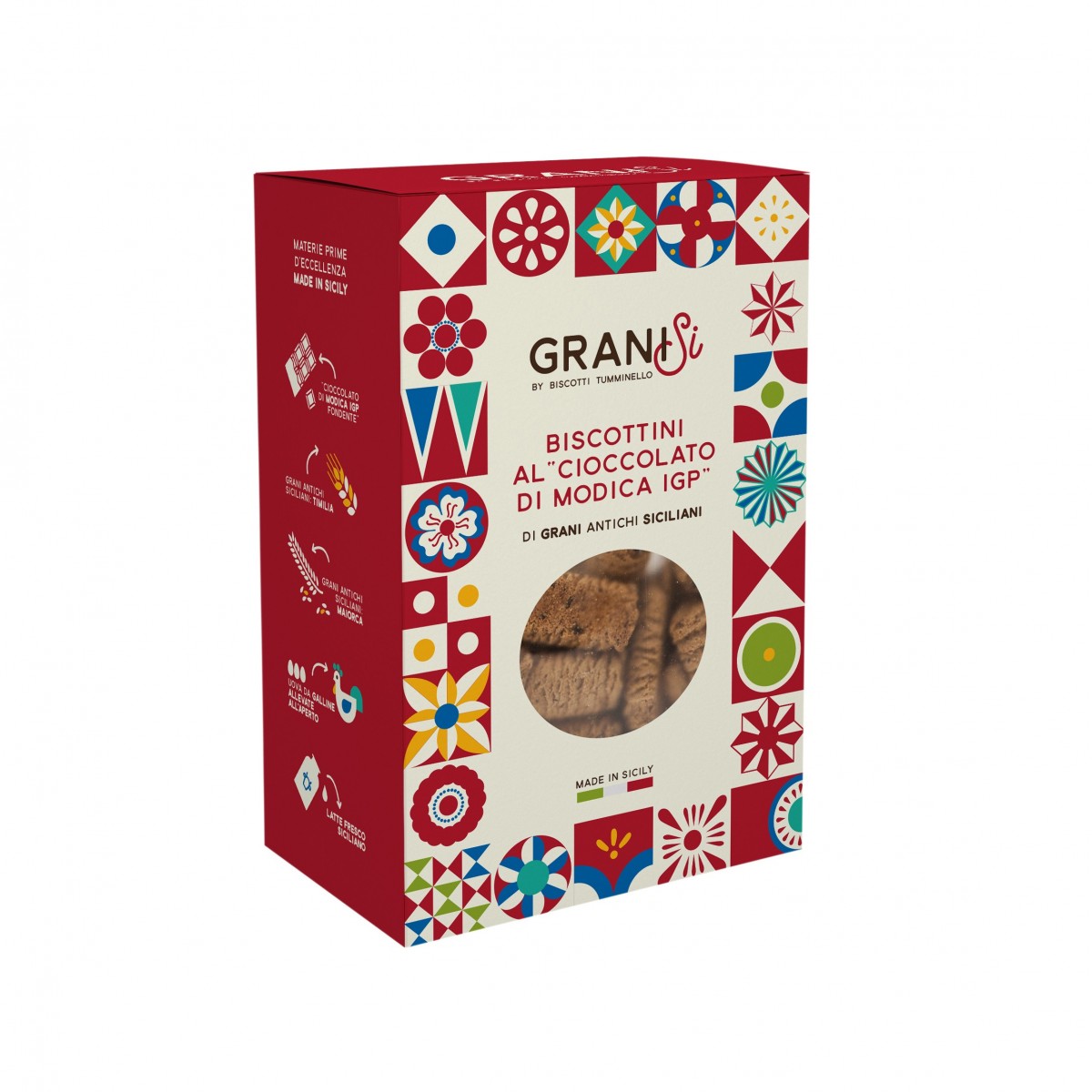 Modica Chocolate Biscuits 210g - Tumminello  - 1