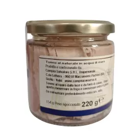 tonno al naturale in acqua di mare 220 g Campisi Conserve - 4