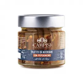 filetti di acciughe extra con peperoncino