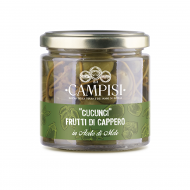 cucunci frutto di cappero in aceto di mele 230 g Campisi Conserve - 1