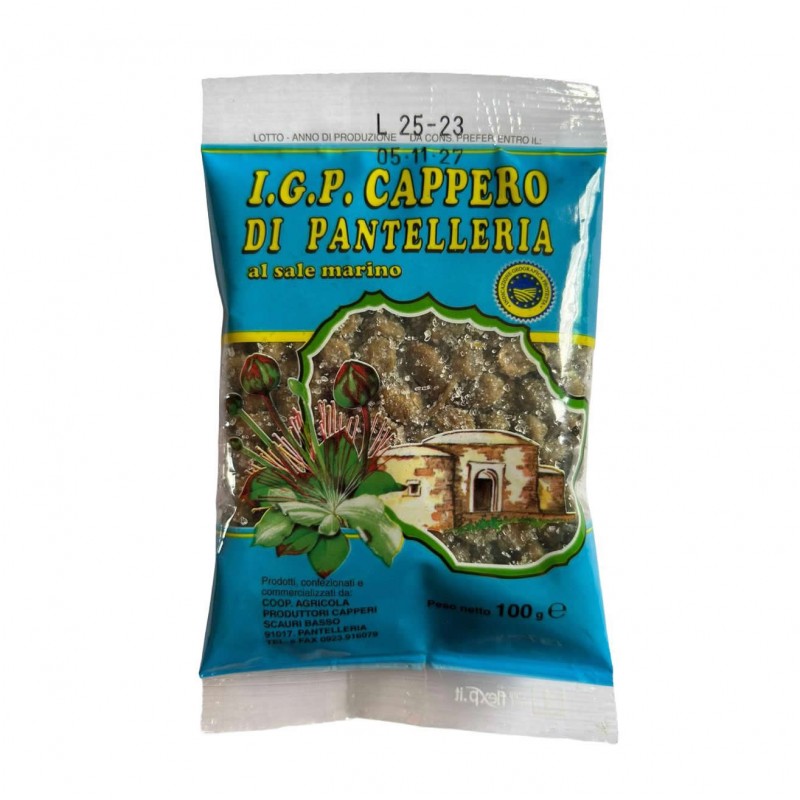 capperi di pantelleria al sale marino I.G.P. 100g