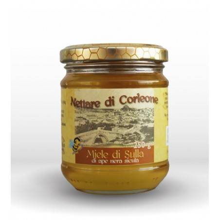 黒い蜂のコルレオーネシクラの蜂蜜 250 g Comajanni Giuseppe - 1