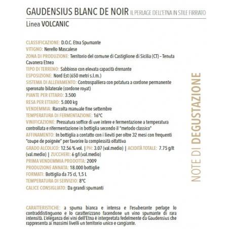 etna classic method brut blanc de noirs doc "gaudensius" Firriato - 2