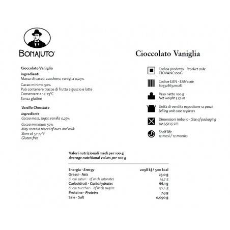 chocolate de baunilha 100 g - Bonajuto Bonajuto - 2