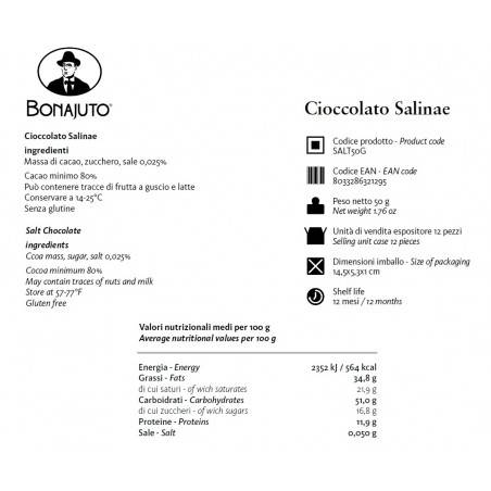 salt flavoured chocolate 50 g - Bonajuto Bonajuto - 2
