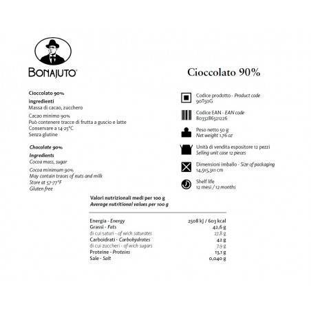 pure chocolate 90% 50 g - Bonajuto Bonajuto - 2