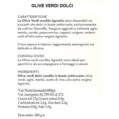olive verdi siciliane di buccheri 300 G Agrestis - 2