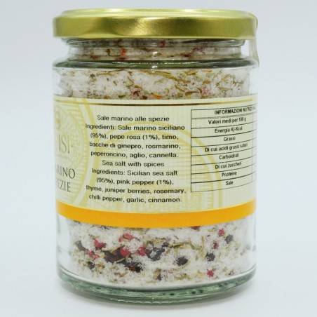 sal marina con especias jarrón 300 g Campisi Conserve - 3