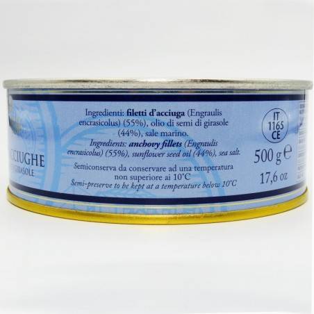 filés de anchova de lata g 500 Campisi Conserve - 3