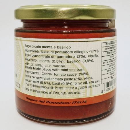 hortelã e molho de manjericão prontos 220 g Campisi Conserve - 2