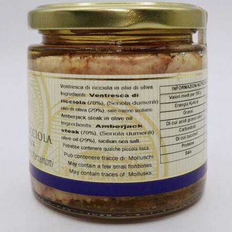 brzuch amberjack w oliwie z oliwek 220 g Campisi Conserve - 2