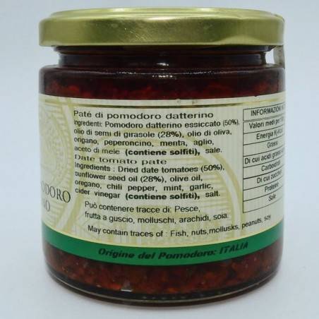 fecha paté de tomate 220 g Campisi Conserve - 3