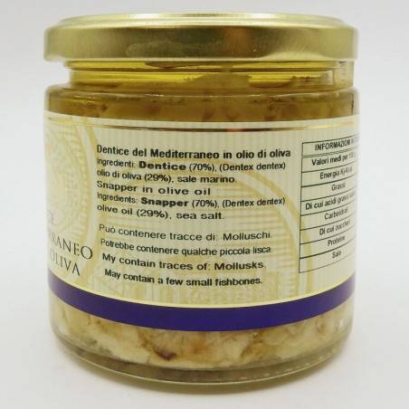 Pargo mediterráneo en aceite de oliva 220 g Campisi Conserve - 4