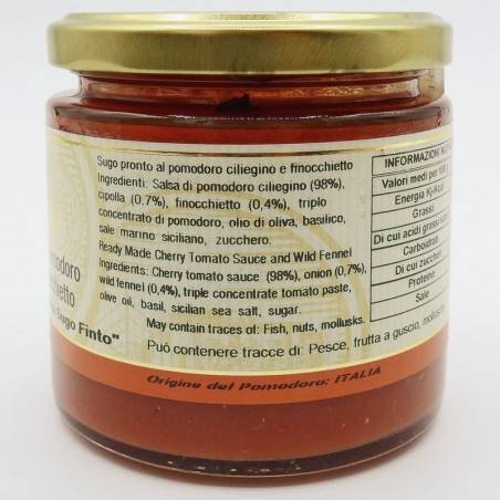 sauce prête à l’eau avec tomate cerise et fenouil 220 g Campisi Conserve - 3