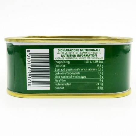 tarantello z tuńczyka błękitnopłetwego w oliwie z oliwek 340 g Campisi Conserve - 3