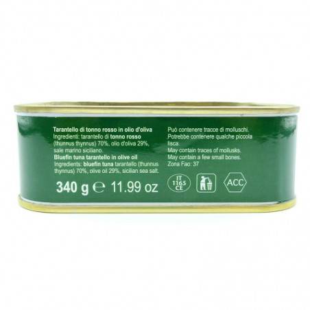 Roter Thun tarantello in Olivenöl 340 g Campisi Conserve - 5