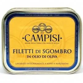 filetti di sgombro in olio d'oliva 340 g Campisi Conserve - 1