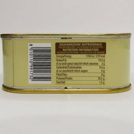 pezzetti di tonno rosso ( buzzonaglia) in olio di girasole 340 g Campisi Conserve - 4
