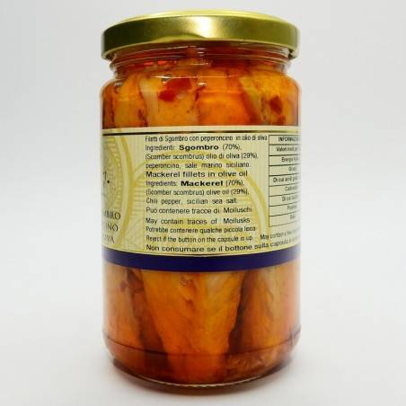 Makrelenfilets mit Chili in Olivenöl g 300 Campisi Conserve - 2